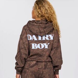 DAIRY BOY limited edition River camo hoodie. Worn TWICE.